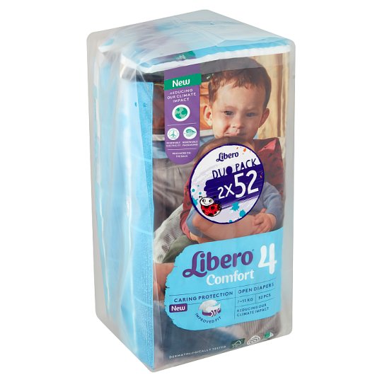 Libero Comfort 4 Pelenka 7 11 Kg 2 X 52 Db Tesco Online Tesco