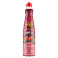 Piroska Fitt Light erdei gyümölcs ízű gyümölcsszörp feketerépalével színezve, édesítőszerekkel 0,7 l