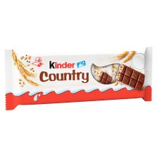 Kinder Country Milk Chocolate Bar Filled with Milk Cream and Cereals 141 g