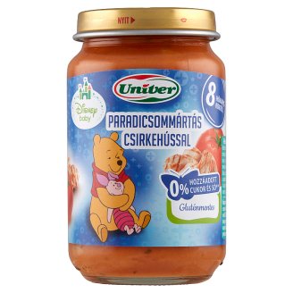 Univer paradicsommártás csirkehússal bébiétel 8 hónapos kortól 163 g