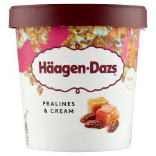 Häagen-Dazs vanília ízű jégkrém karamell öntettel és karamellizált pekándióval 460 ml