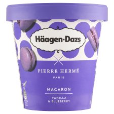 Häagen-Dazs Vanilla-Flavoured Ice Cream with Blueberry Topping and Macaron Pieces 420 ml