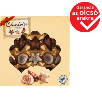 Charlotte márványmintás mogyorókrémes fehér-, tej-, étcsokoládé pralinék 250 g