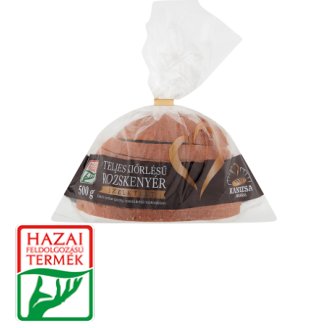 Kanizsa Pékség szeletelt teljes kiőrlésű rozskenyér 500 g