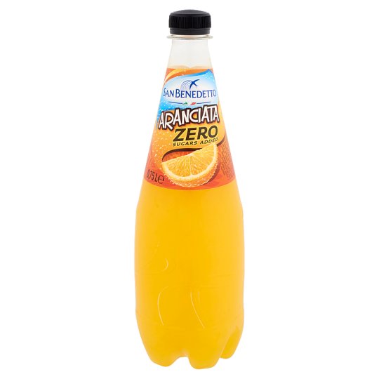 San Benedetto Zero Aranciata cukormentes szénsavas üdítőital édesítőszerekkel és narancslével 0,75 l