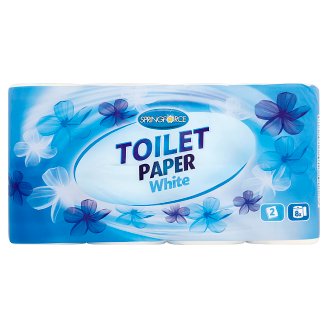 Springforce White toalett papír 2 rétegű 8 tekercs