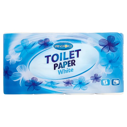 Springforce White toalett papír 2 rétegű 8 tekercs