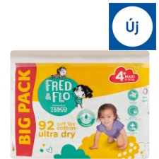 Fred & Flo 4+ Maxi 9-16 kg Nappies 92 pcs