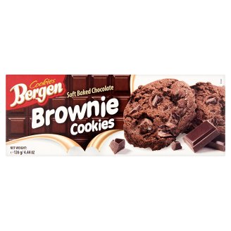 Bergen Brownie étcsokoládés keksz 126 g