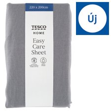 Tesco Home Easy Care Grey Sheet 220 x 200 cm