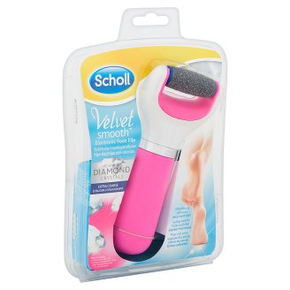 Scholl Velvet Smooth elektromos talpreszelő gyémánt kristályokkal, extra kemény rotációs fejjel