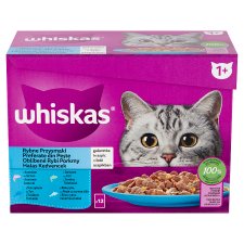 Whiskas Fish Selection Complete Wet Pet Food for Adult Cats in Aspic 12 x 85 g (1,02 kg)