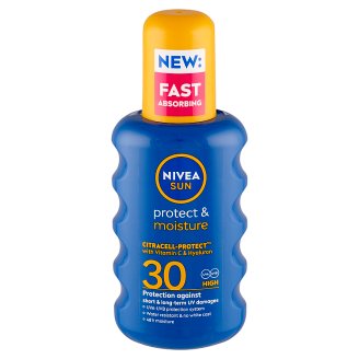 NIVEA SUN Protect & Moisture napozó spray FF30 200 ml