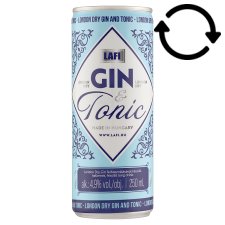 Lafi Gin & Tonic alkoholos szénsavas ital 4,9% 250 ml