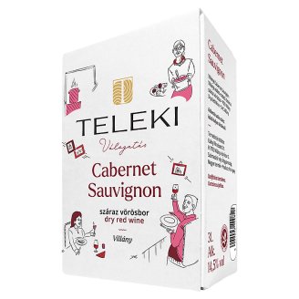 Teleki Cabernet Sauvignon Dry Red Wine 13% 3 liter