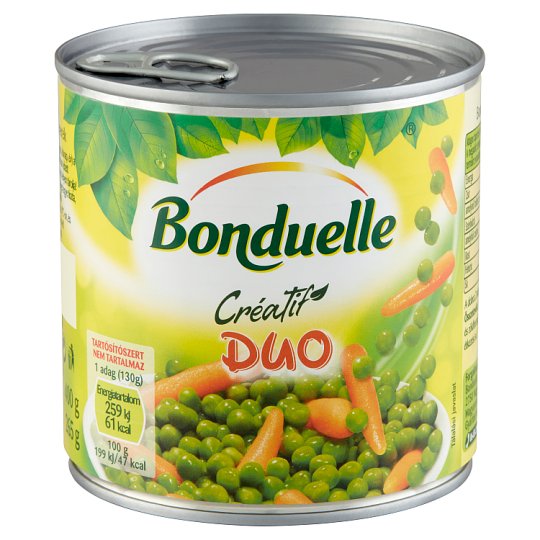 Bonduelle Créatif Duo Green Peas-Mini Carrots Mix 400 g