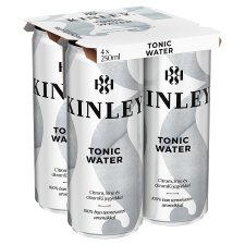 Kinley Tonic Water tonikízű szénsavas üdítőital 4 x 250 ml