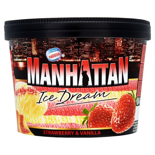 Nestlé Manhattan vaníliás és epres jégkrém 1400 ml
