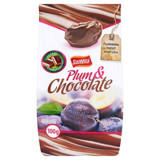Sunvita étcsokoládéba mártott aszalt szilva 100 g