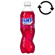 Fanta Zero Sugar Energy-Free Raspberry Flavor Carbonated Soft Drink with Sweeteners 500 ml