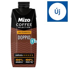 Mizo Coffee Selection Doppio UHT laktózmentes, zsírszegény kávés tej édesítőszerekkel 250 ml