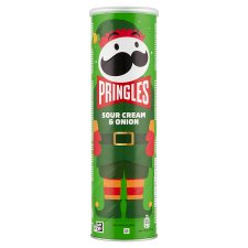 Pringles hagymás-tejfölös ízesítésű sós snack 185 g