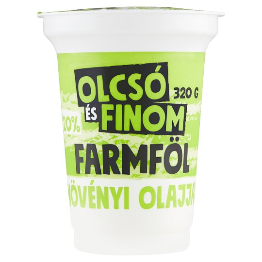 Olcsó és Finom farmföl növényi olajjal 20% 320 g