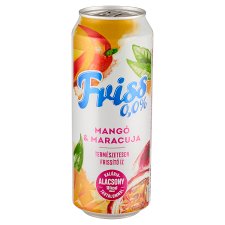 Friss 0,0% mangó-maracuja ízű üdítőital és alkoholmentes malátaital keveréke 0,5 l