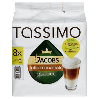 Tassimo Jacobs Latte Macchiato Classico kávékapszulák 2 x 8 db 264 g