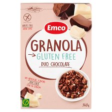 Emco gluténmentes granola duo csokoládé 340 g