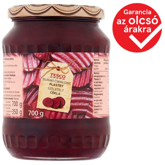 Tesco szeletelt ecetes cékla 700 g