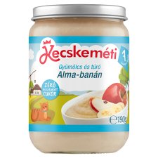 Kecskeméti bio gyümölcs és túró alma-banán bébidesszert 7 hónapos kortól 190 g