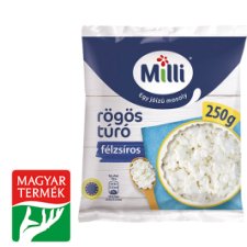 Milli félzsíros rögös túró 250 g