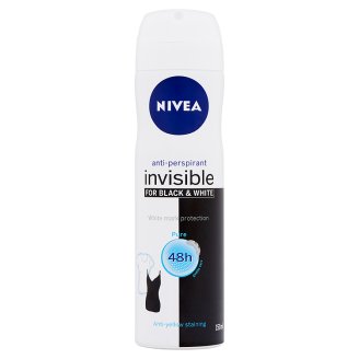 NIVEA Invisible For Black & White Pure izzadásgátló deo spray 150 ml