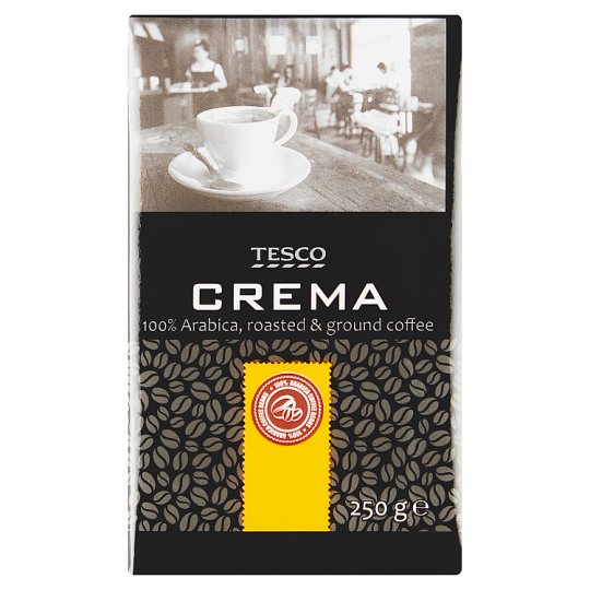 Tesco Crema pörkölt, őrölt kávé 250 g