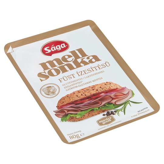 Sága Royal füst ízesítésű pulyka mellsonka 80 g