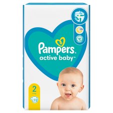 Pampers Active Baby Pelenka, Méret: 2, 72 db, 4kg-8kg
