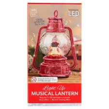 Festive Magic LED Musical Snow Spin Frosty Lantern