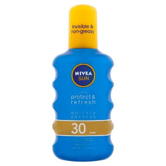 NIVEA SUN Protect & Refresh átlátszó napozó spray FF 30 200 ml