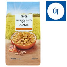 Tesco pirított kukoricapehely földimogyoróval és mézzel 250 g