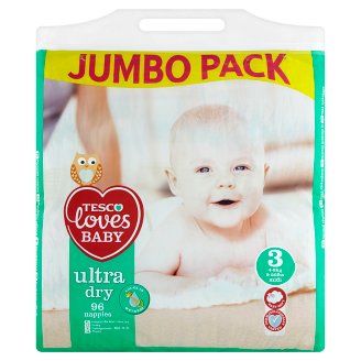 Tesco Loves Baby Ultra Dry 3 Midi nadrágpelenka 4-9 kg 96 db