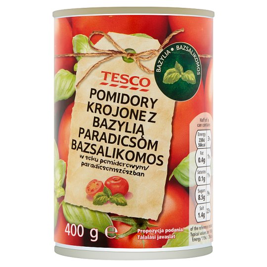 Tesco Tomato with Basil 400 g