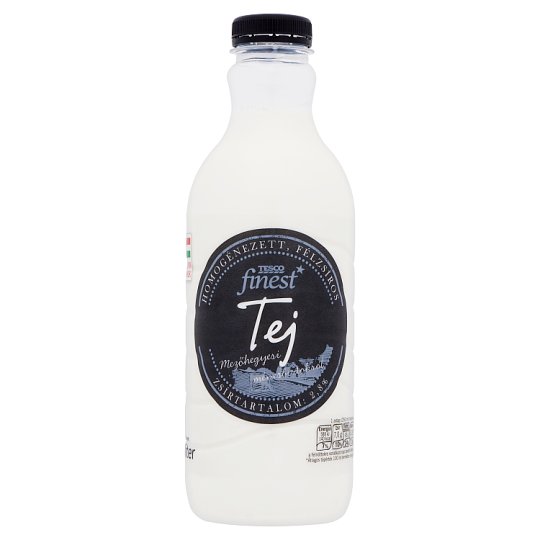Tesco Finest homogénezett, félzsíros ESL tej 2,8% 1 l