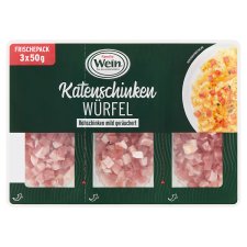 Familie Wein nyers, füstölt, kockázott, lassan pácolt sonka sertéscombból 3 x 50 g (150 g)