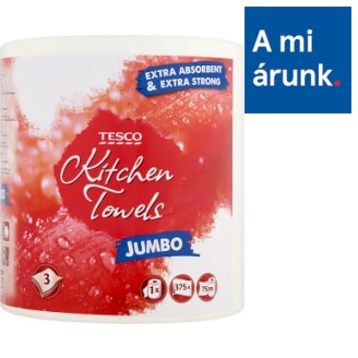 Tesco Jumbo háztartási papírtörlő 3 rétegű 1 tekercs