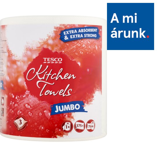Tesco Jumbo háztartási papírtörlő 3 rétegű 1 tekercs