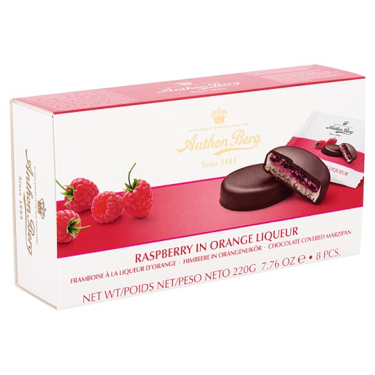 Anthon Berg Chocolate with Marzipan and Filling with Raspberry in ...