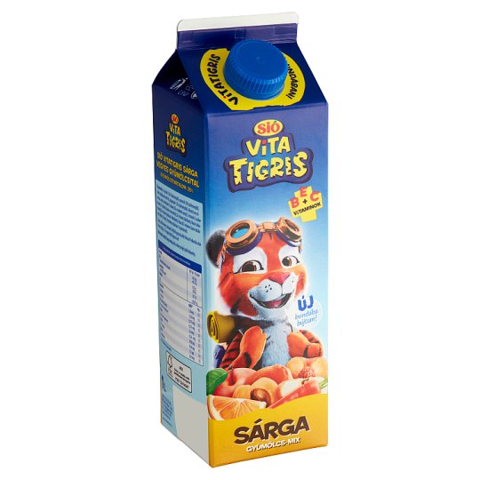 Sió Vitatigris sárga gyümölcs-mix gyümölcsital 1 l