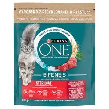 Purina One Bifensis Complete Pet Food for Adult Cats Rich in Beef 800 g