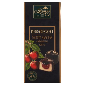 Szamos marcipán meggydesszert csokoládé bevonattal 7 db 125 g
